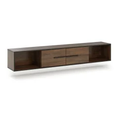 Pensile 179x30h cm 2 ante 2 vani noce Line
