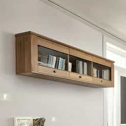 Pensile 156x50h cm 3 ante soggiorno rovere scuro Lucca