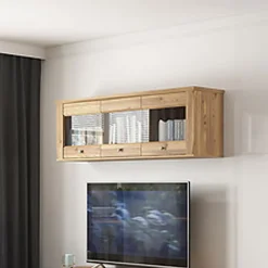 Pensile 156x50h cm 3 ante soggiorno rovere scuro Lucca