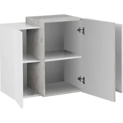 Pensile 90x66h cm moderno salotto bianco ossido Milos Gihome®