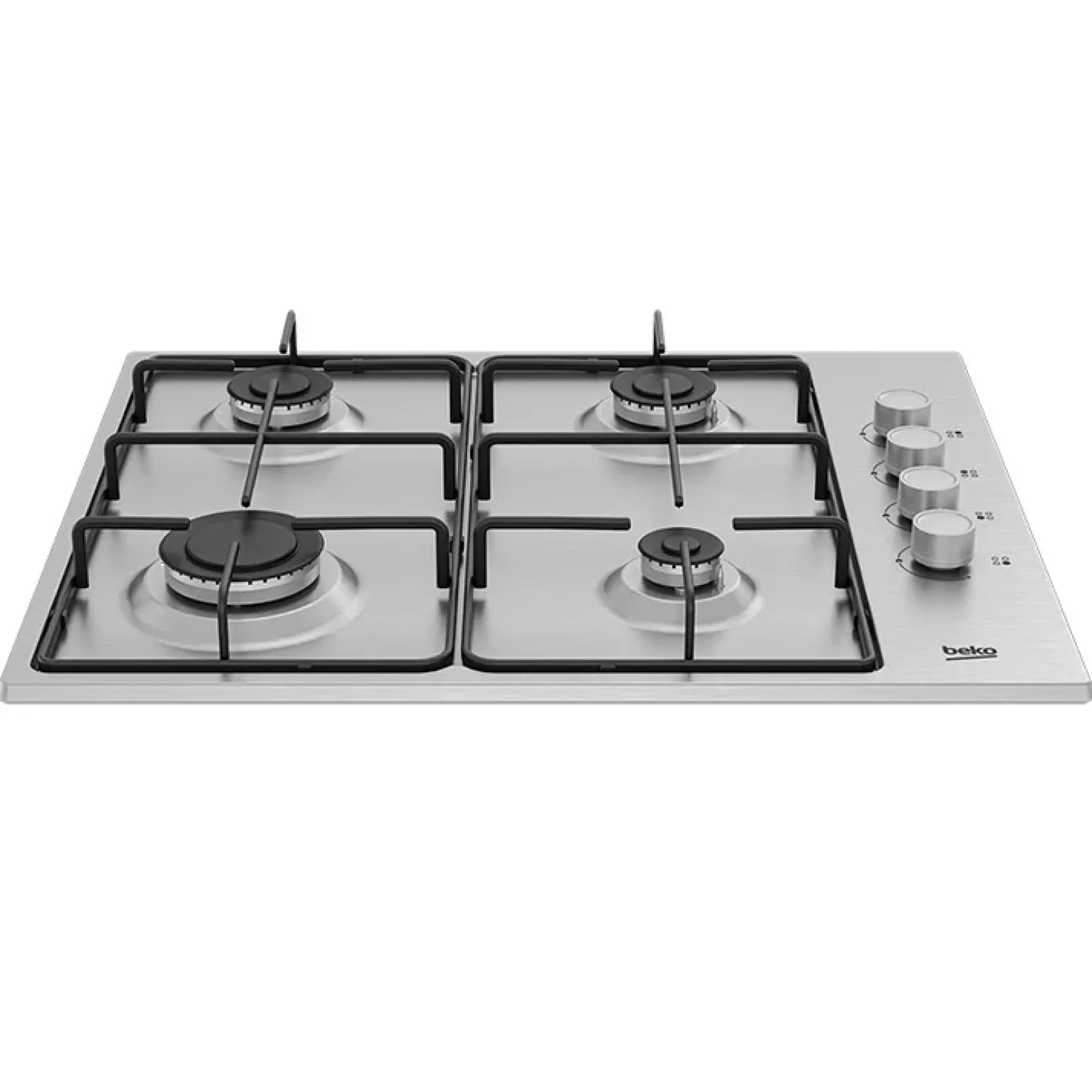 Piano cottura 4 fuochi ad incasso 60cm acciaio inox Beko