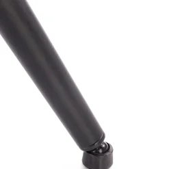 Poltrona da salotto imbottita in tessuto antracite nero Canova