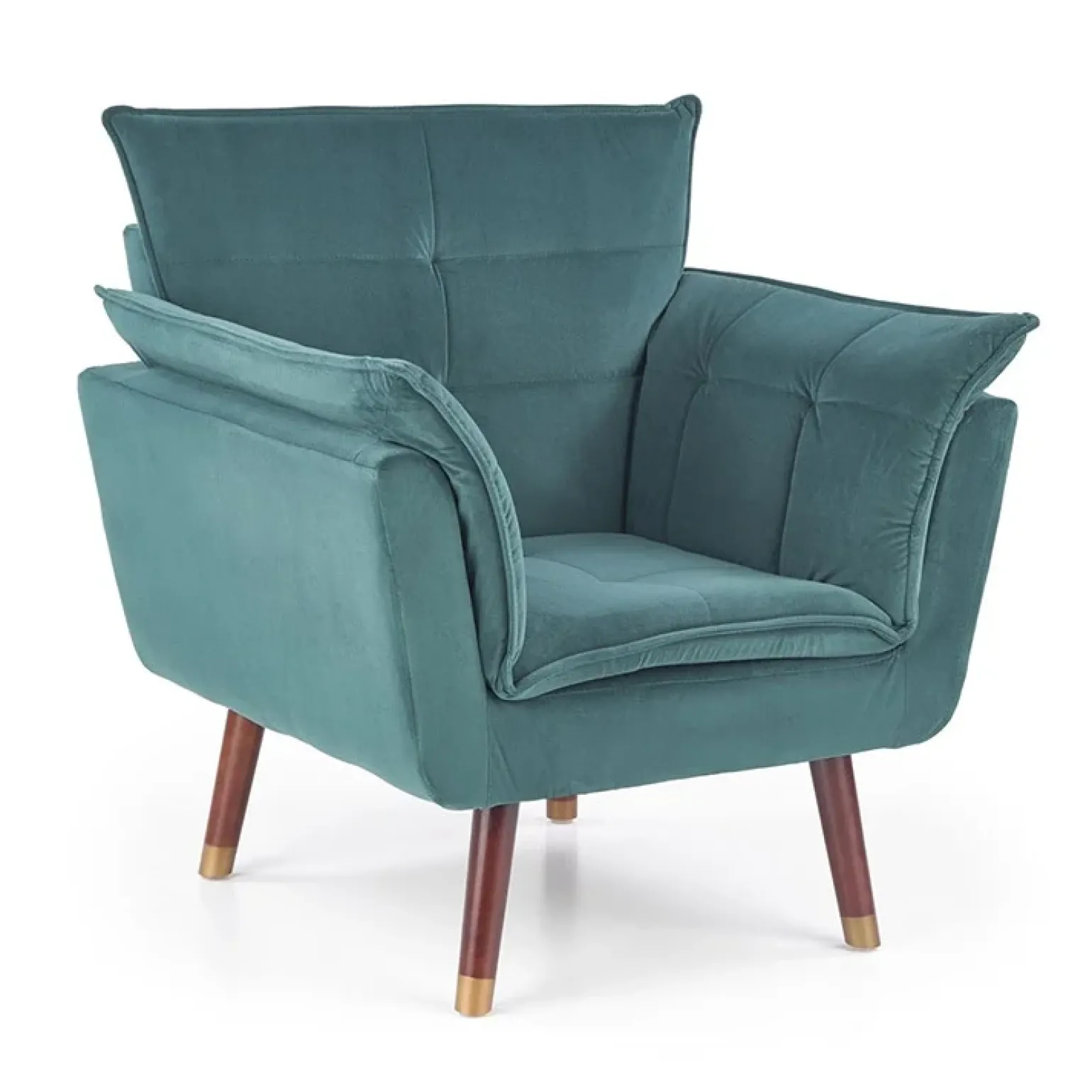 Poltrona design imbottita verde Eugenia Gihome®