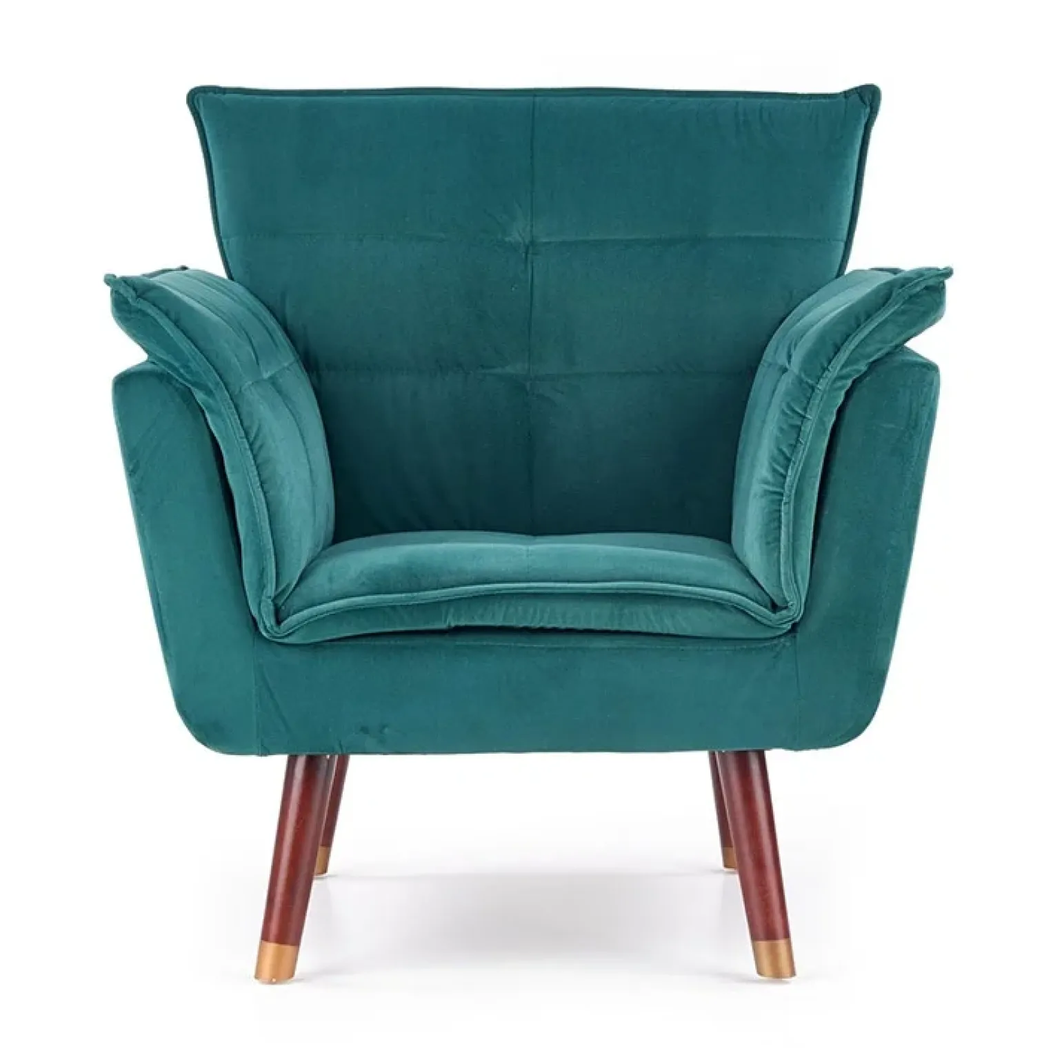 Poltrona design imbottita verde Eugenia Gihome®