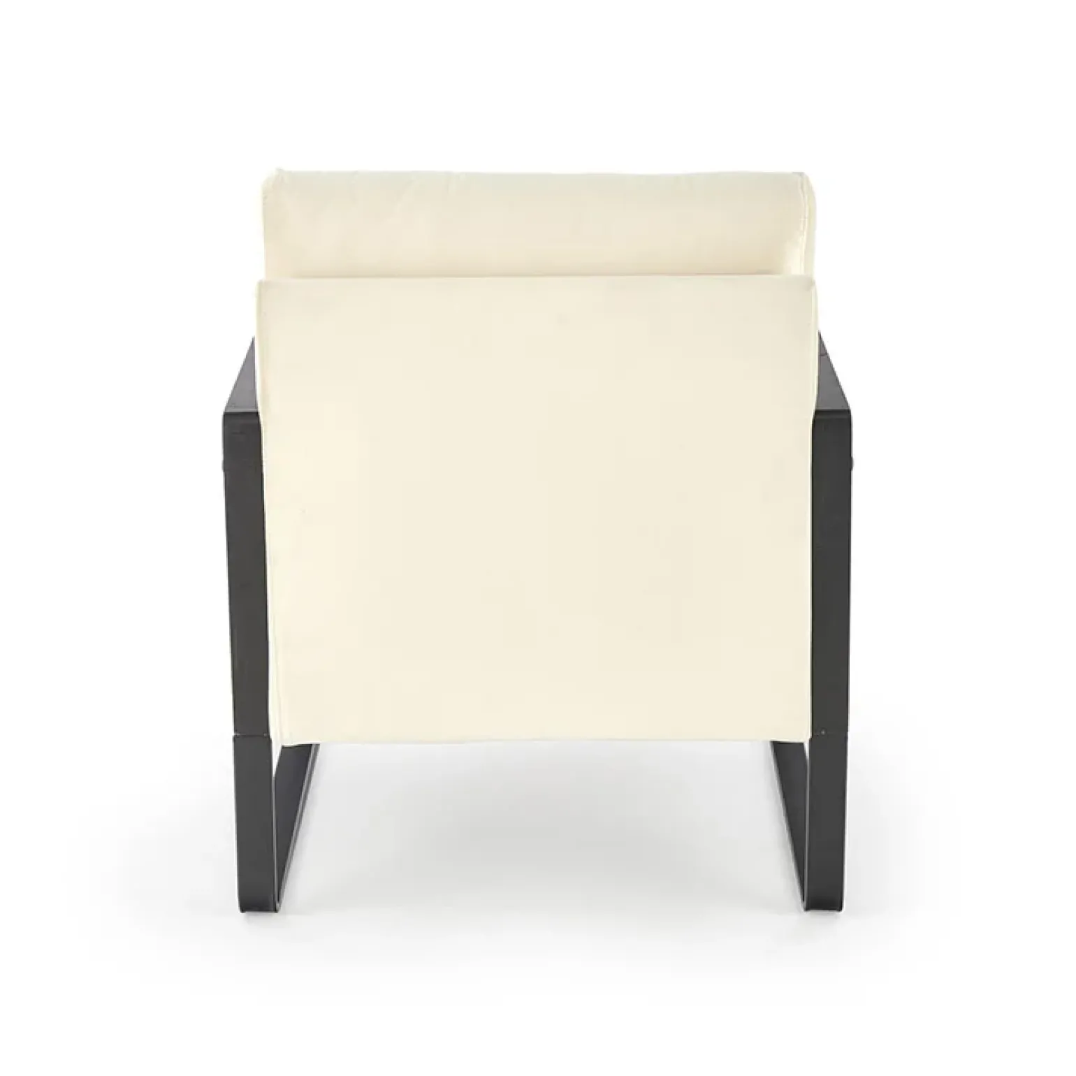 Poltrona design soggiorno in rattan naturale beige nero Niceto