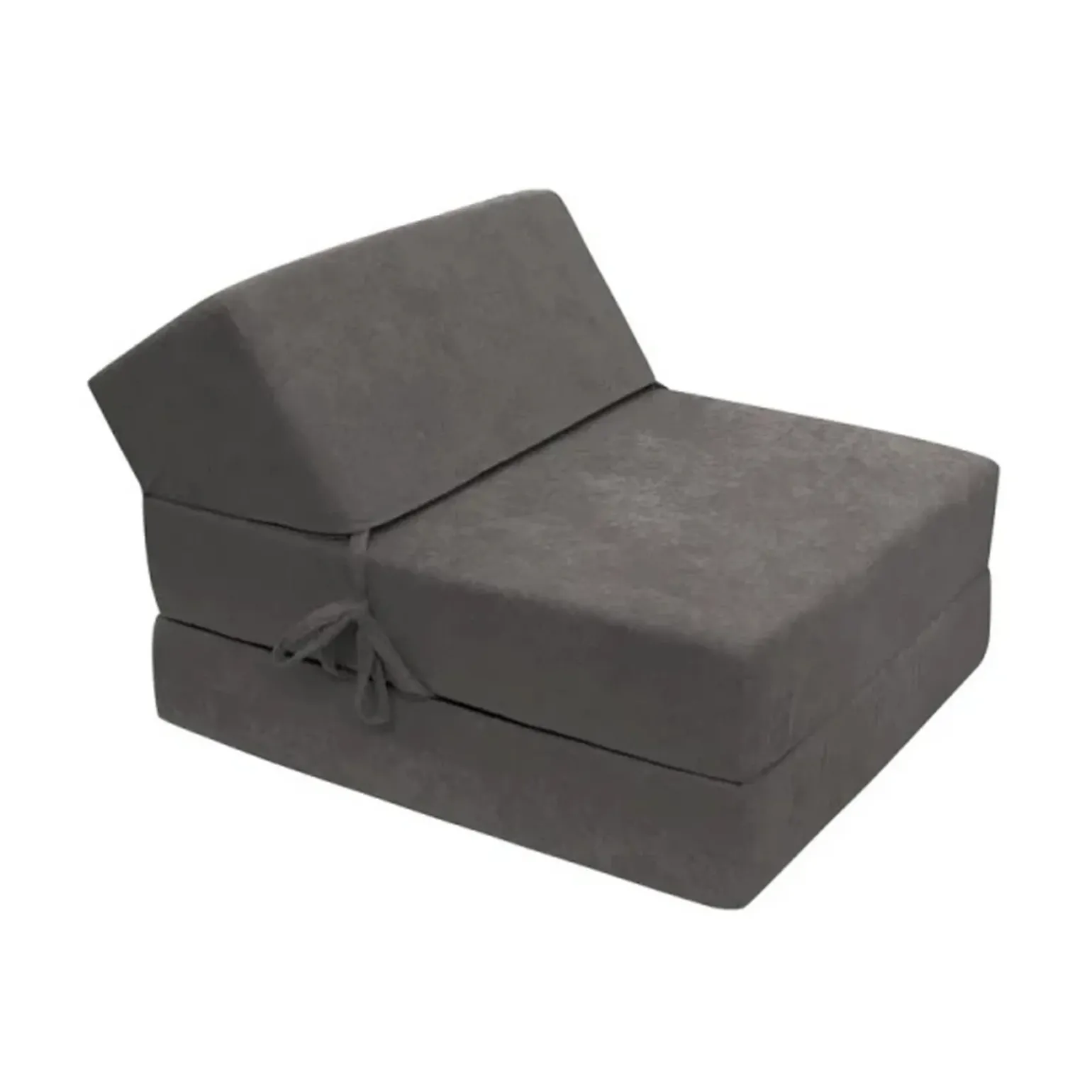 Poltrona divano letto pieghevole 90cm modulo singolo grigio Lorin