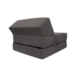 Poltrona divano letto pieghevole 90cm modulo singolo grigio Lorin