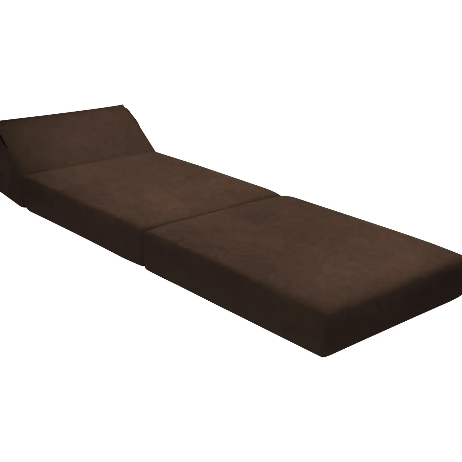 Poltrona divano letto pieghevole 90cm modulo singolo marrone Lorin