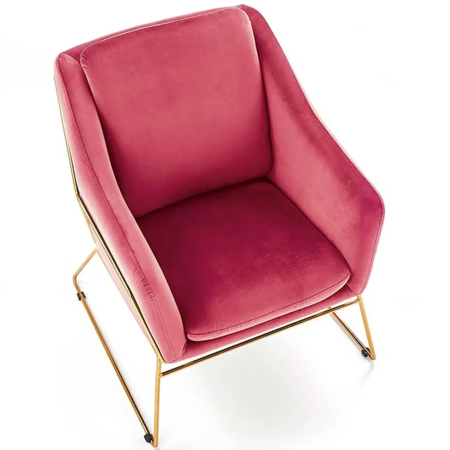 Poltrona imbottita design bordeaux Erminia3