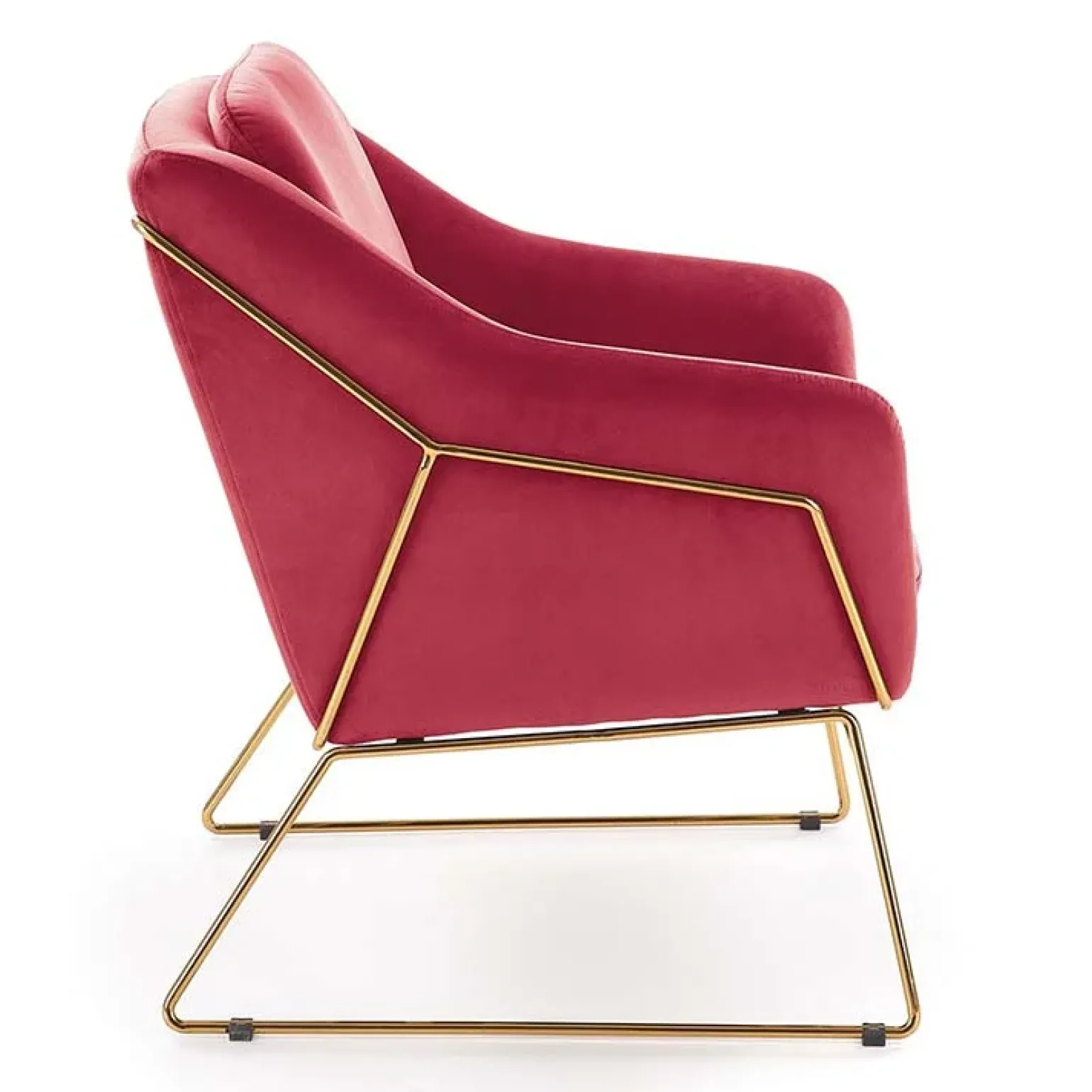 Poltrona imbottita design bordeaux Erminia3