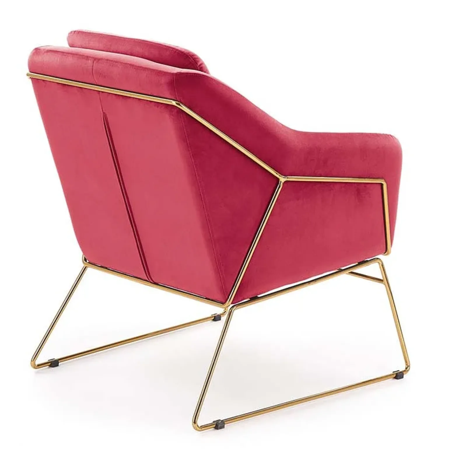 Poltrona imbottita design bordeaux Erminia3