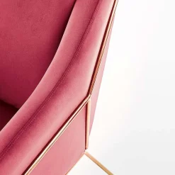 Poltrona imbottita design bordeaux Erminia3