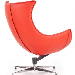 Poltrona imbottita design rosso Isotta