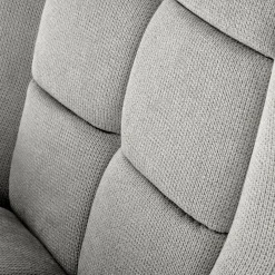 Poltrona imbottita in tessuto grigio nero Snooz