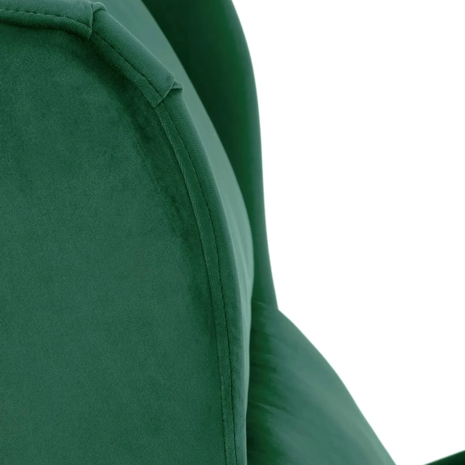 Poltrona reclinabile imbottita in velluto verde Cassiopea