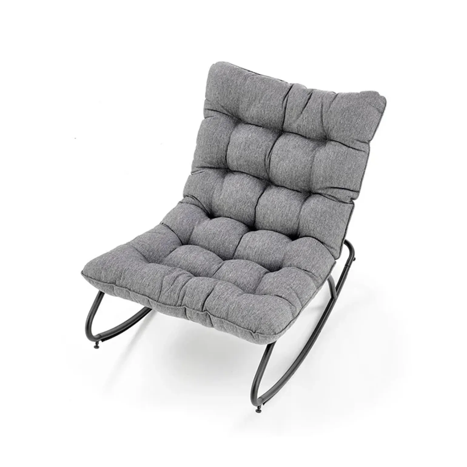 Poltrona relax tessuto grigio Serenita