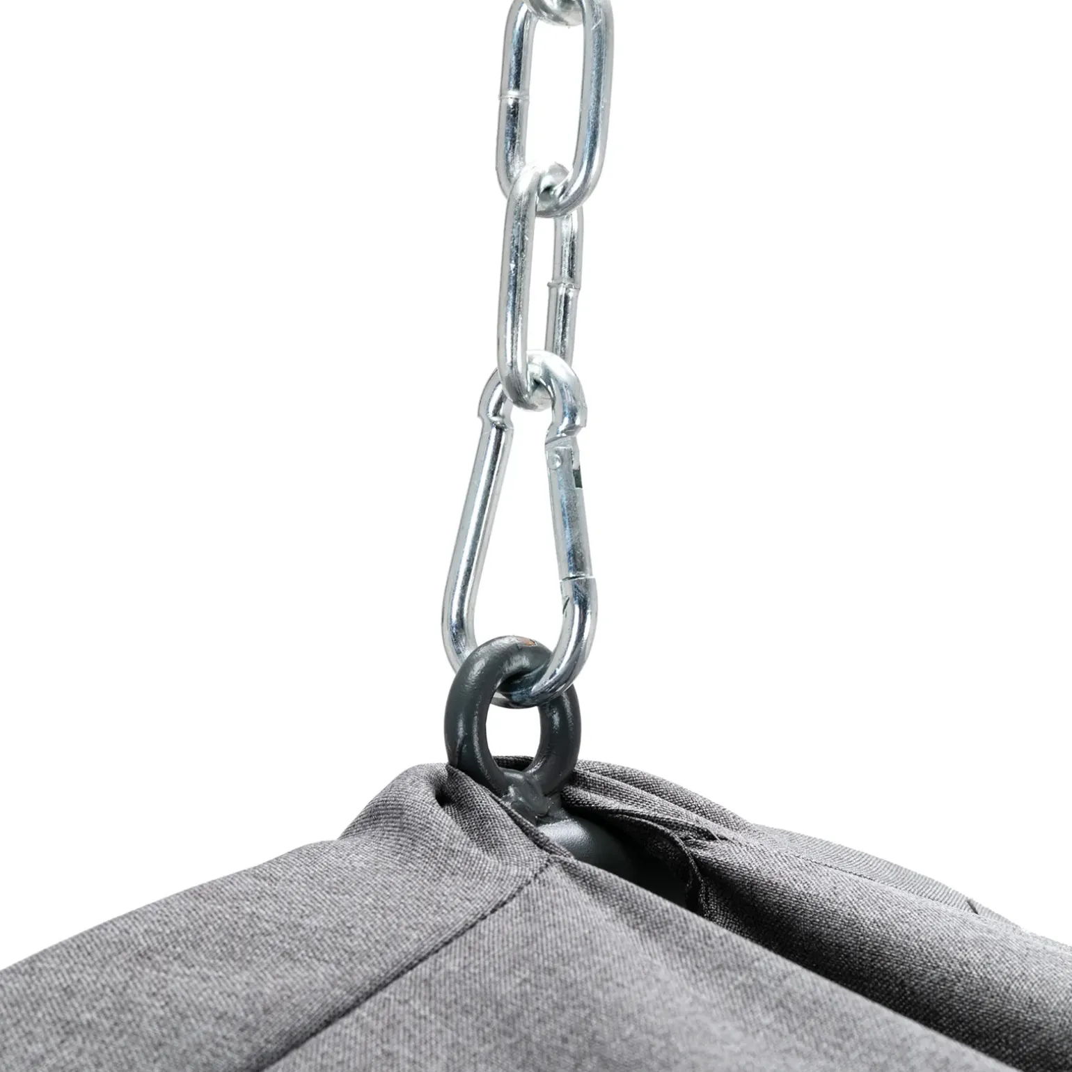 Poltrona sospesa a dondolo da giardino 136x196h cm grigio Flora