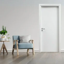 Porta battente reversibile per interni 70x210h cm bianca Niagara