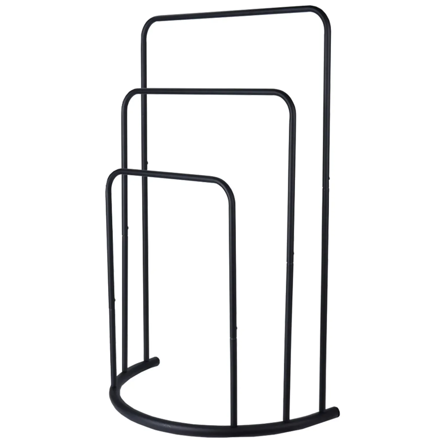 Portasciugamani da bagno 50x75h cm 3 livelli nero Marinella