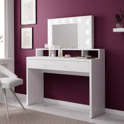 Postazione trucco con specchio 120x136cm bianco Child