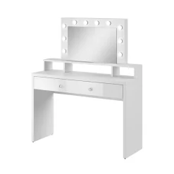 Postazione trucco con specchio 120x136cm bianco Child