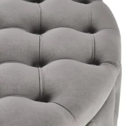 Pouf contenitore moderno grigio Maximilien