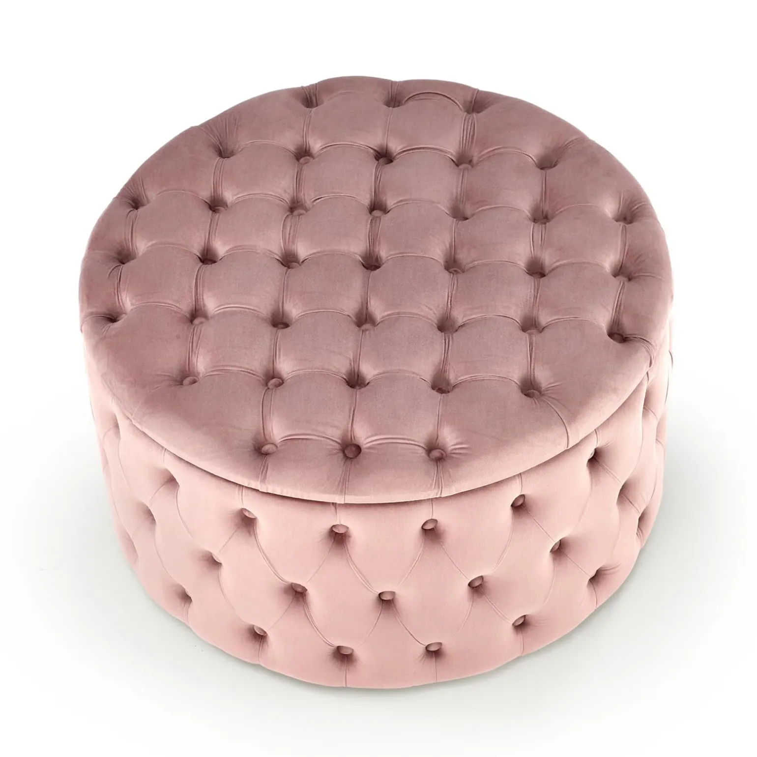 Pouf contenitore moderno rosa Maximilien