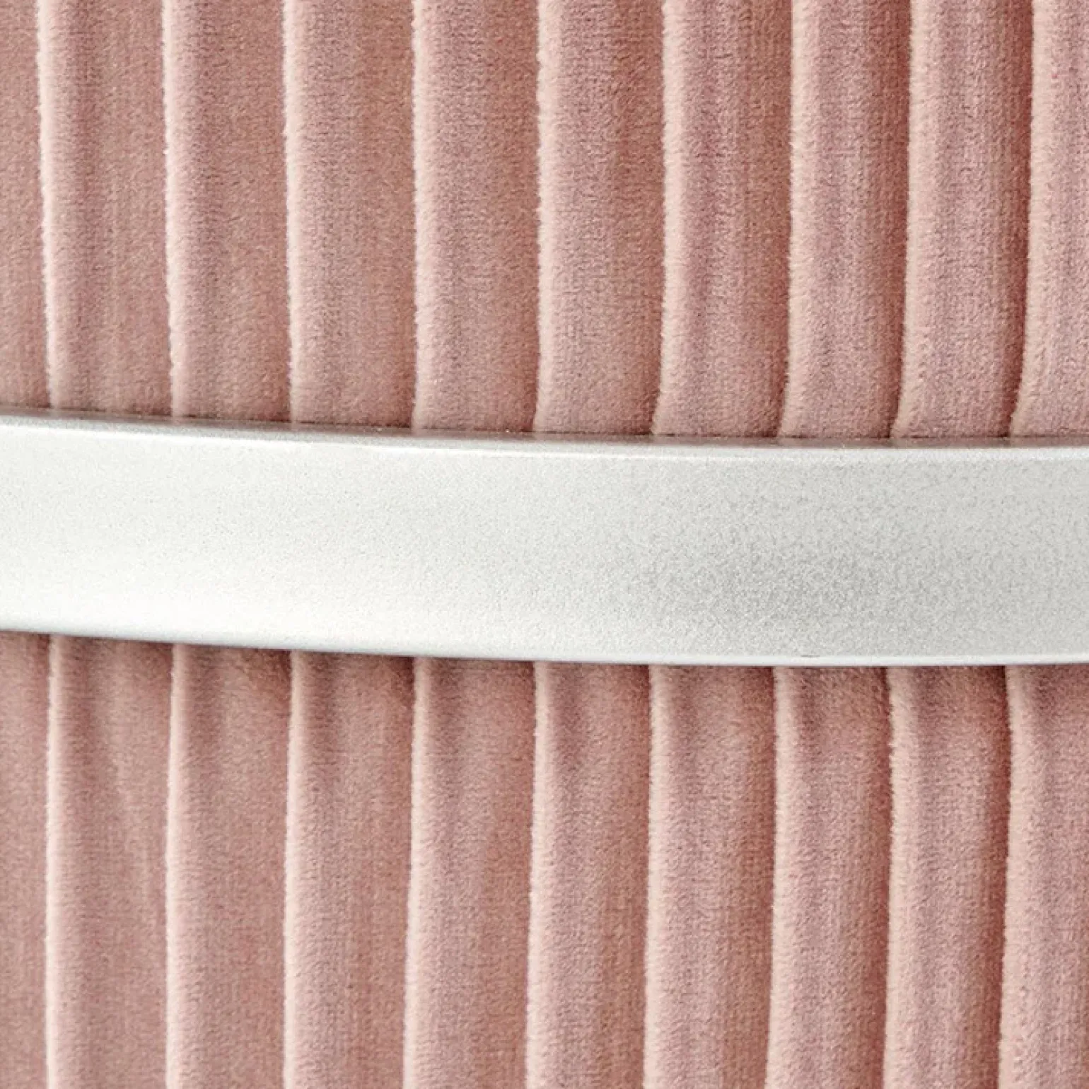 Pouf da salotto contenitore in velluto rosa Franklin
