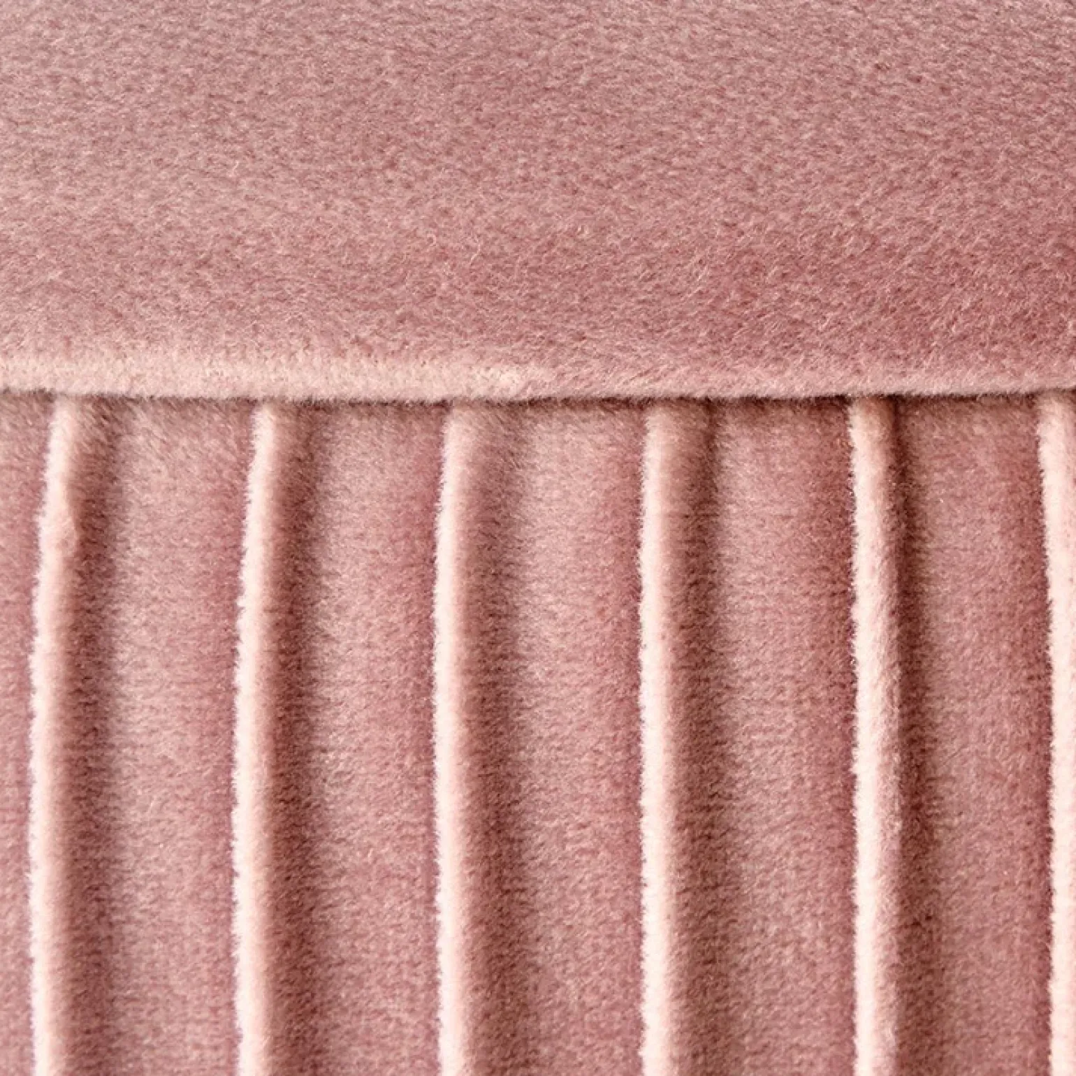 Pouf da salotto contenitore in velluto rosa Franklin