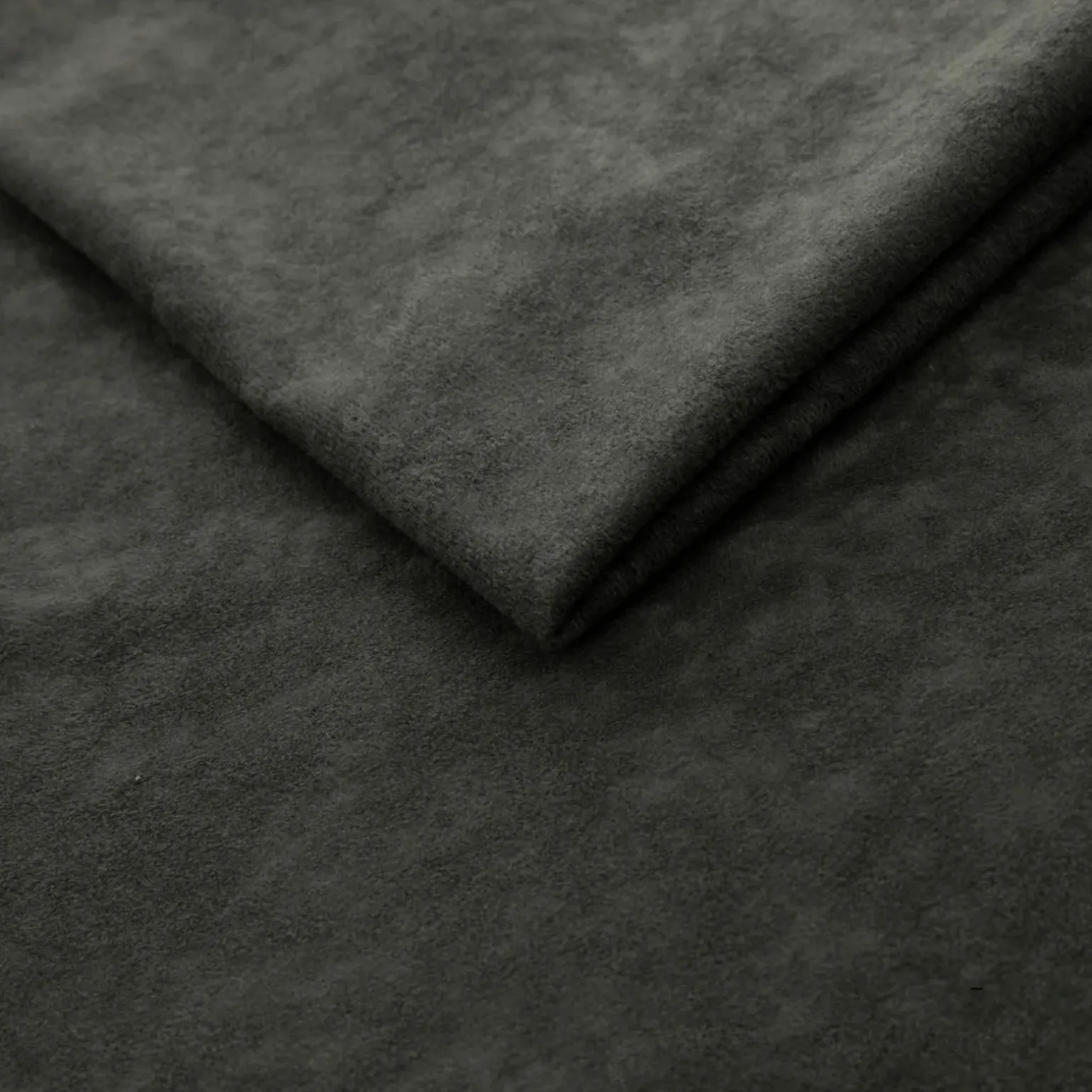 Pouf imbottito in tessuto 65x56cm grigio scuro Titus