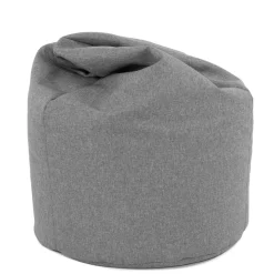 Pouf poltrona sacco in poliestere grigio Silent