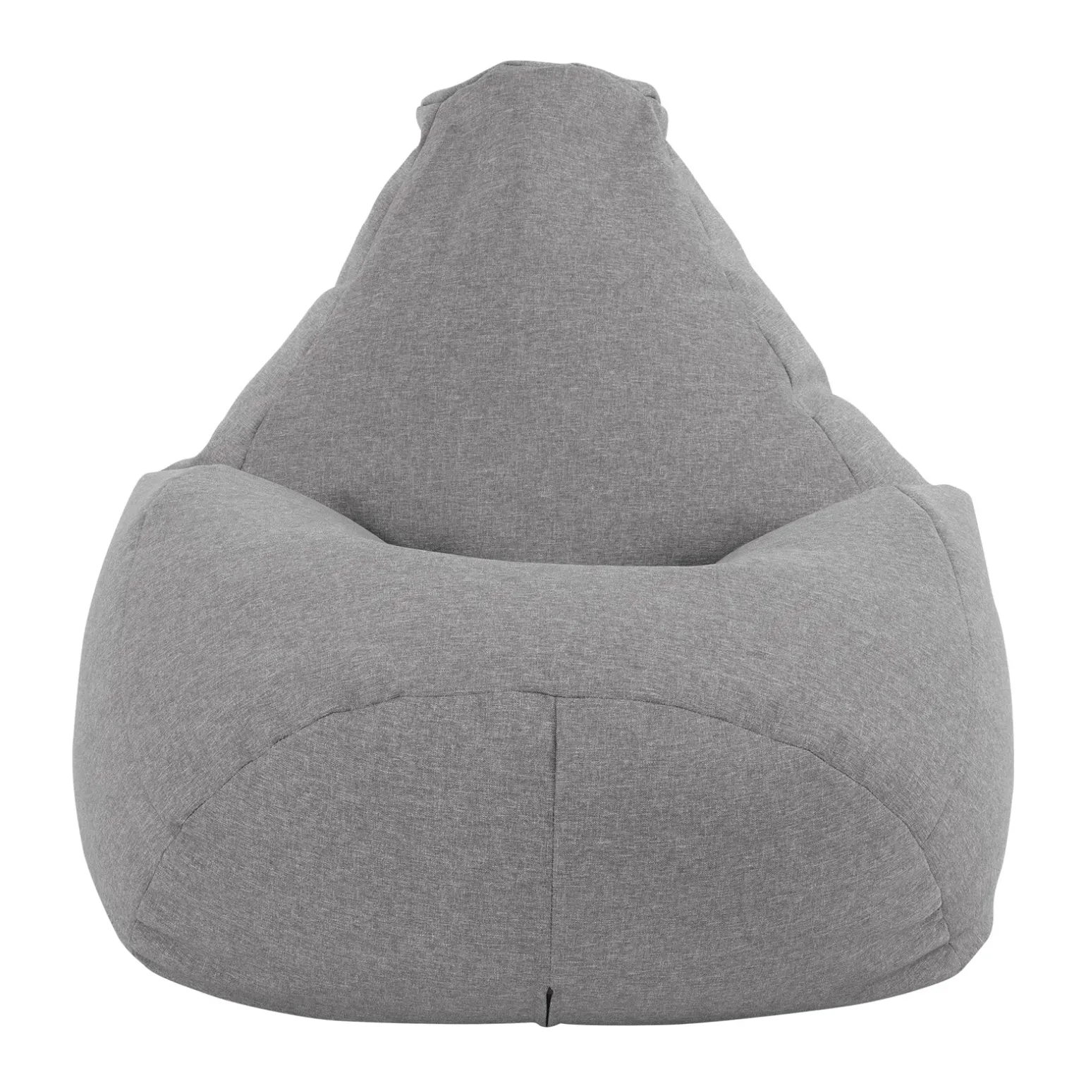 Pouf poltrona sacco in poliestere grigio Harmony