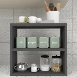 Scaffale da cucina 44x40h cm moderno antracite Grecia