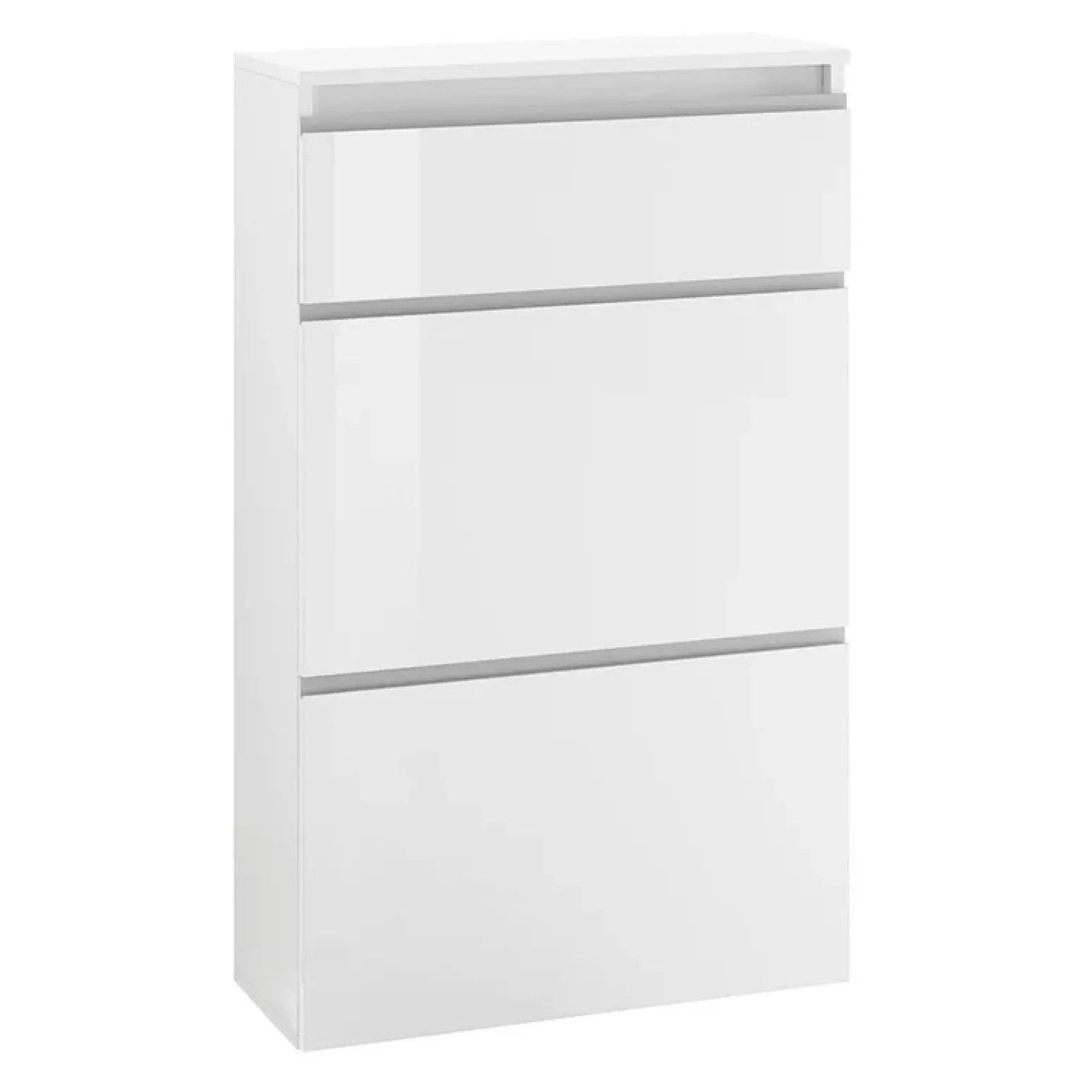 Scarpiera ingresso 60x108cm 2 ante bianco lucido Eclisse