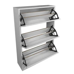 Scarpiera ingresso 74x110h cm moderna bianco Palmaria