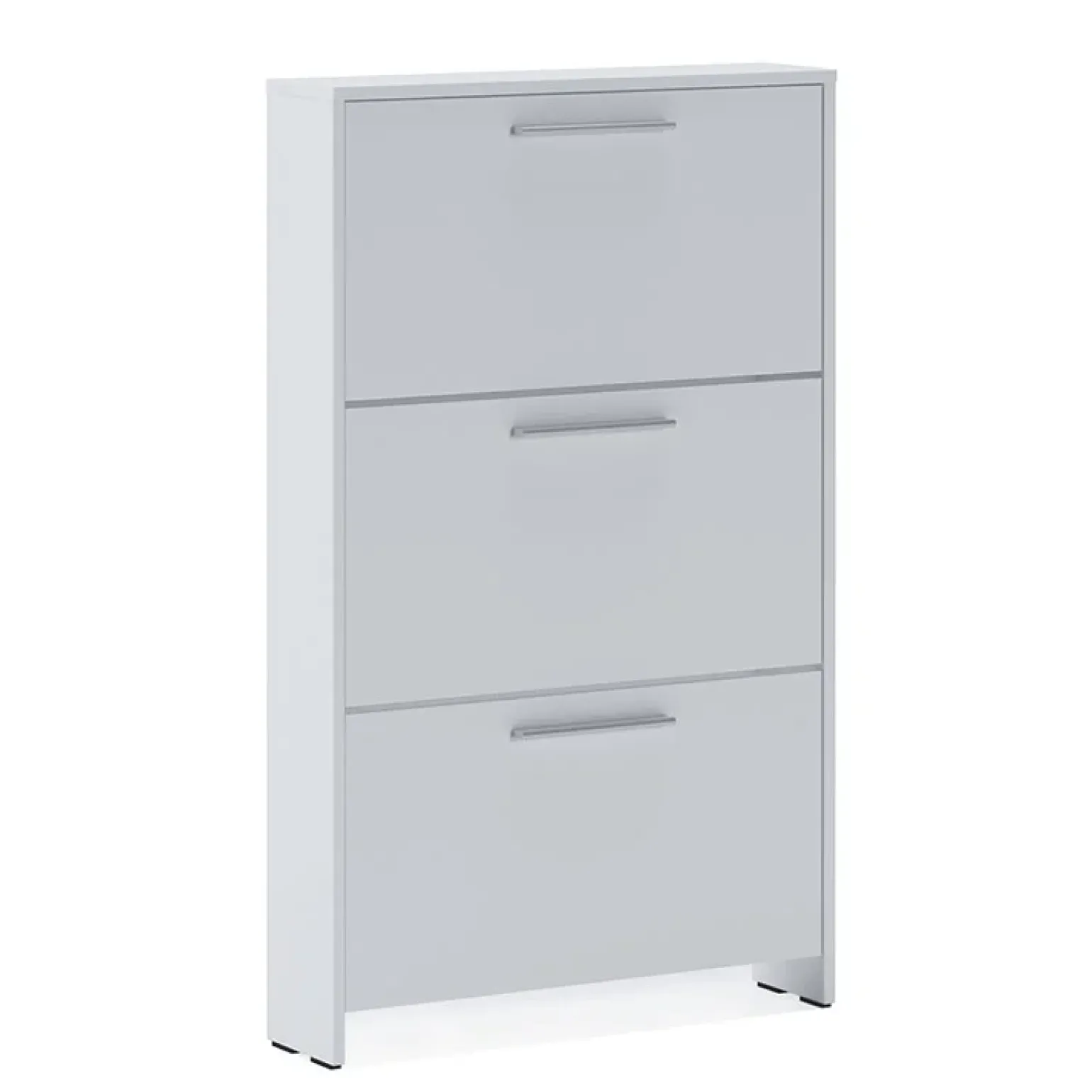 Scarpiera ingresso 69x115h cm bianco opaco Benton