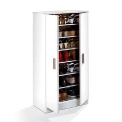 Scarpiera ingresso 55x108h cm 2 ante moderna bianco Easy