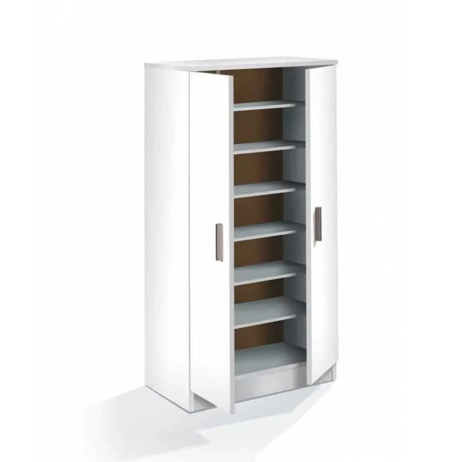 Scarpiera ingresso 55x108h cm 2 ante moderna bianco Easy