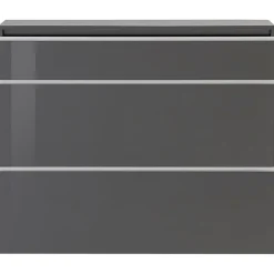 Scarpiera ingresso 120x108h cm 2 ante antracite lucido Eclisse