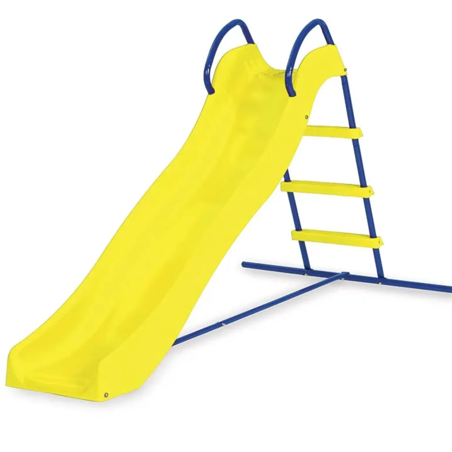 Scivolo per bambini giardino 95x185cm giallo blu Mitos