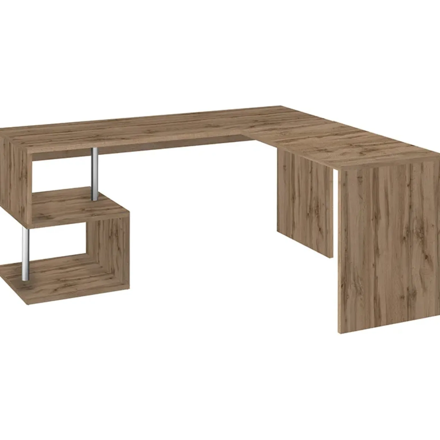 Scrivania angolare ufficio 180x78cm rovere ErgoDesk