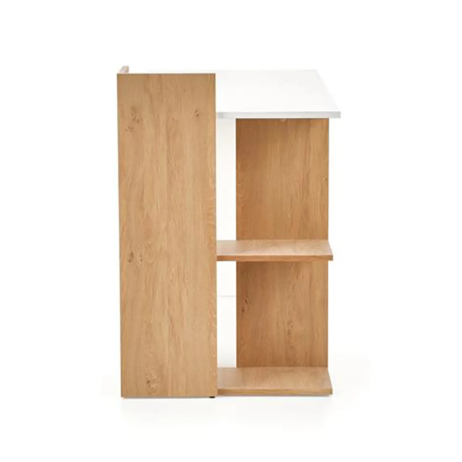 Scrivania 122/57cm ufficio moderna bianco rovere Lauren Gihome®
