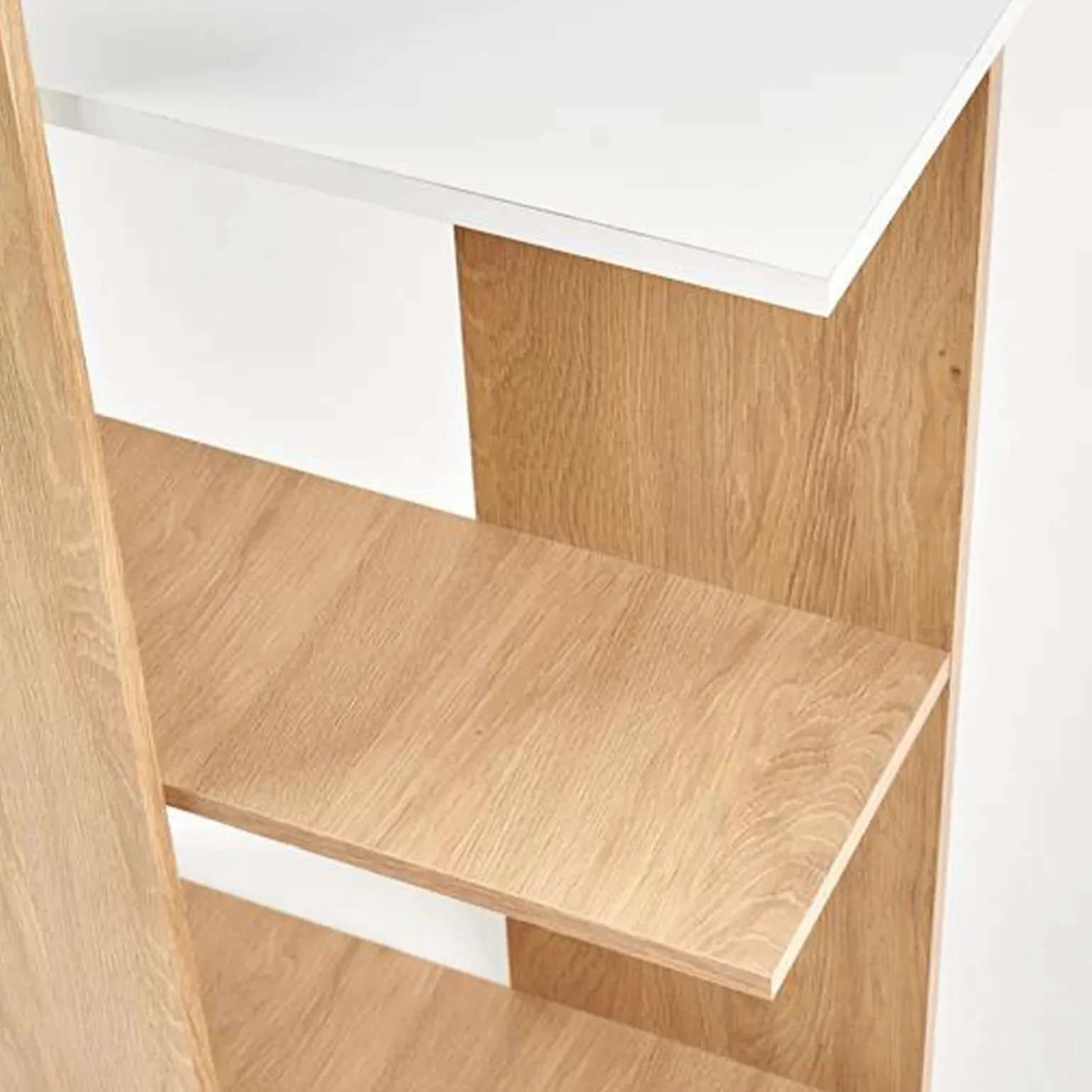 Scrivania 122/57cm ufficio moderna bianco rovere Lauren Gihome®