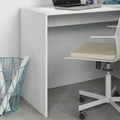 Scrivania 120/53cm ufficio salvaspazio moderna bianco opaco Jolie