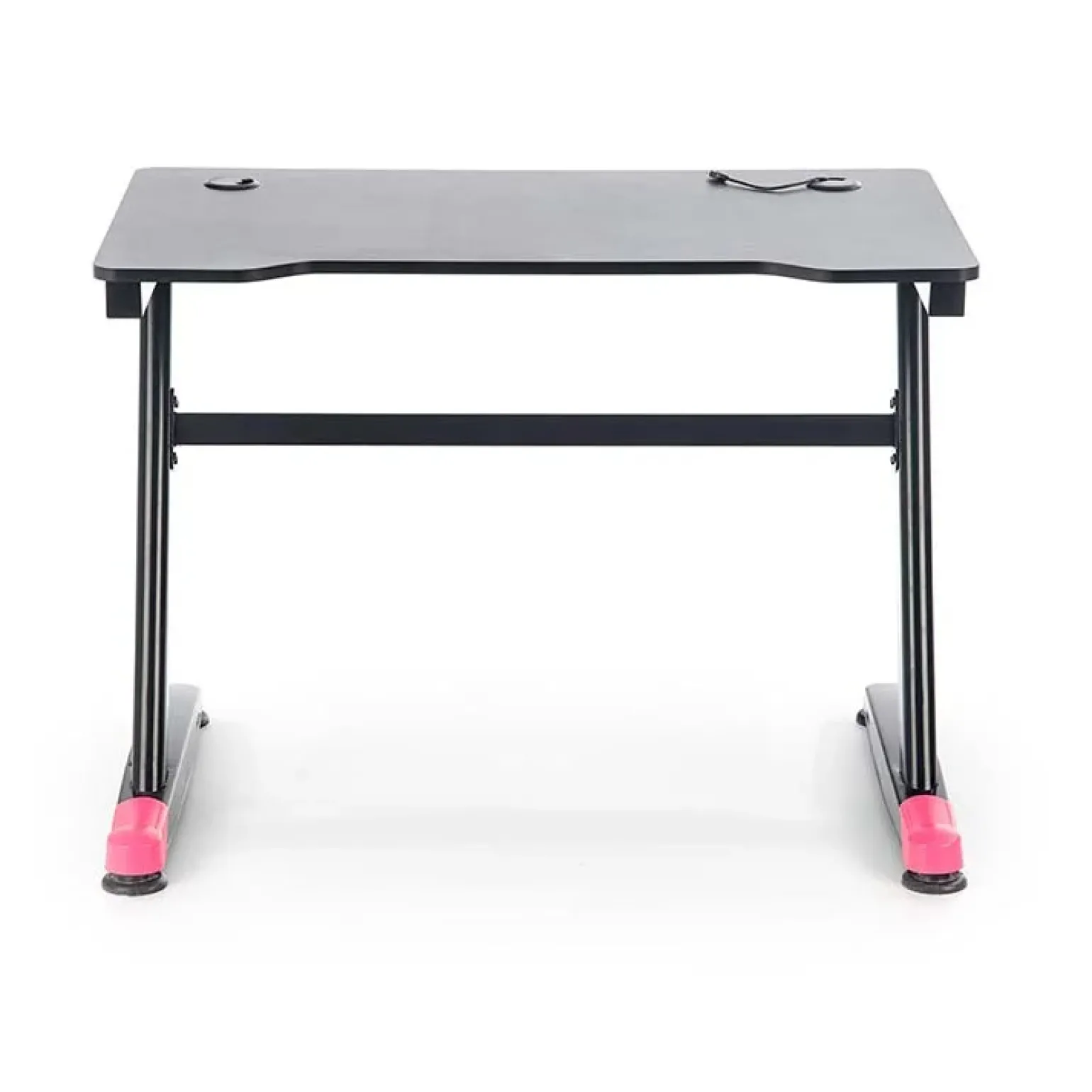 Scrivania gaming salvaspazio 100x60cm nero fucsia Agamennone