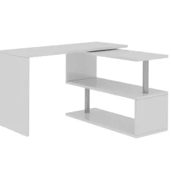Scrivania girevole 65-120cm bianco lucido Havana