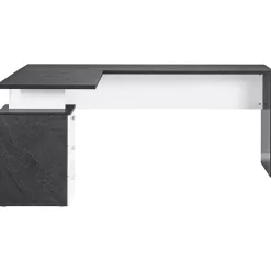 Scrivania ufficio angolare 180x160cm antracite OfficeScape