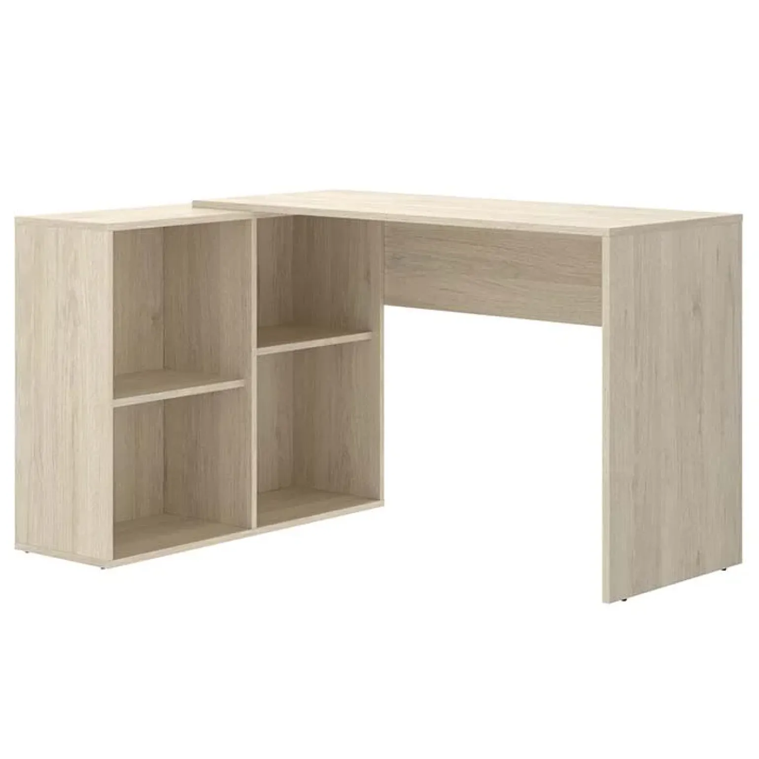 Scrivania ufficio angolare salvaspazio 121x96cm rovere Sunny