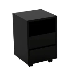 Scrivania ufficio moderna 130x50cm cassettiera rovere Callum