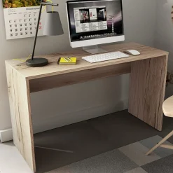 Scrivania ufficio moderna 130x50cm rovere Callum